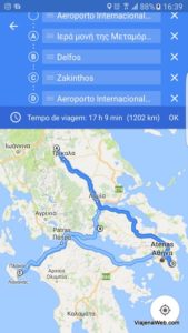 Trajeto Roteiro de Viagem na Grécia Trajeto Roteiro de Viagem na Grécia