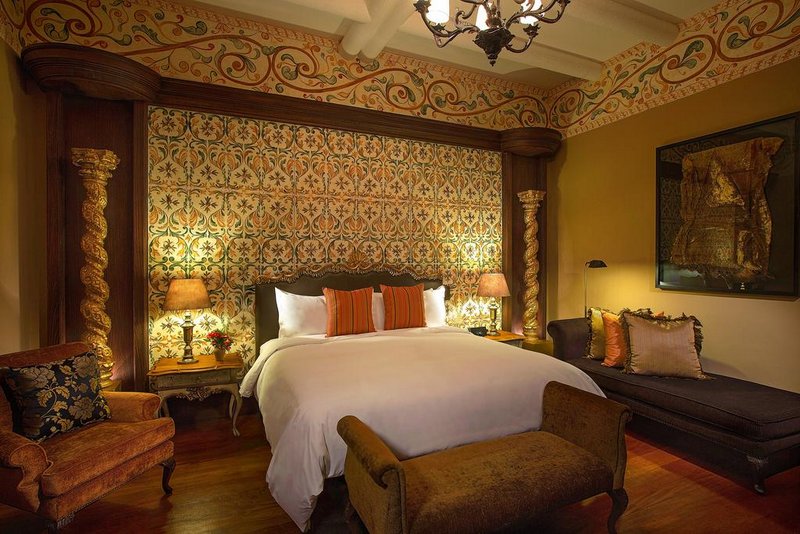 Um dos quartos do luxuoso Palacio del Inka Um dos quartos do luxuoso Palacio del Inka