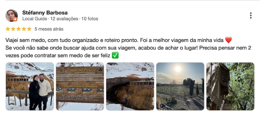 Avaliação de clientes - roteiro personalizado
